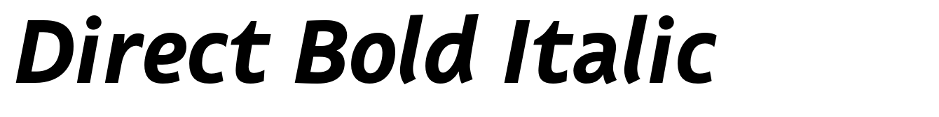 Direct Bold Italic